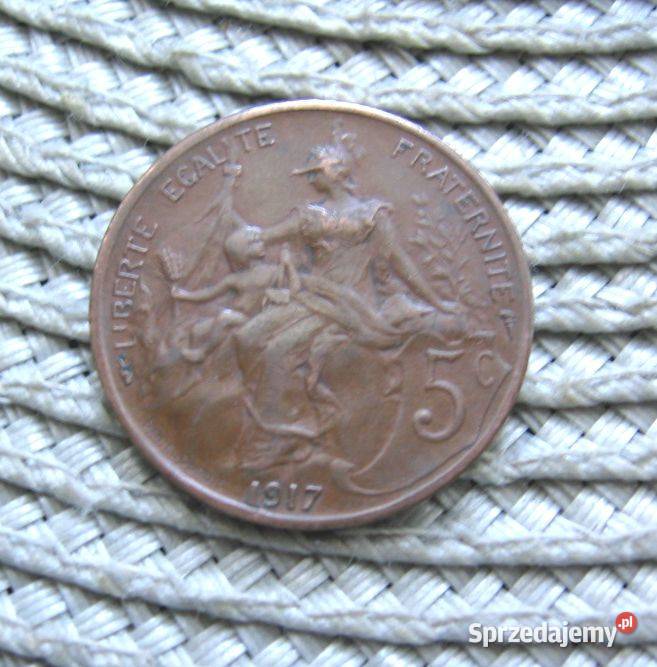 Francja 5 Centynów 1917r Kalisz