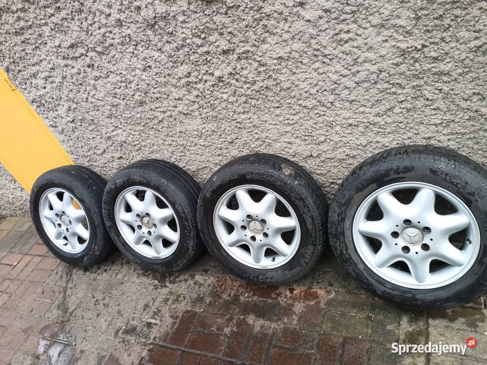 Orginalne Alufelgi mercedes 15 z oponami Ostróda