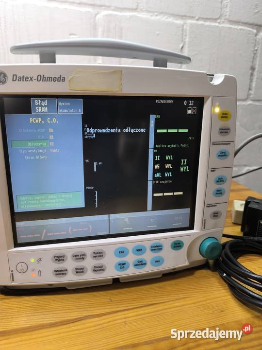 Kardiomonitor GE DatexOhmeda FFM00 mazowieckie Jabłonna