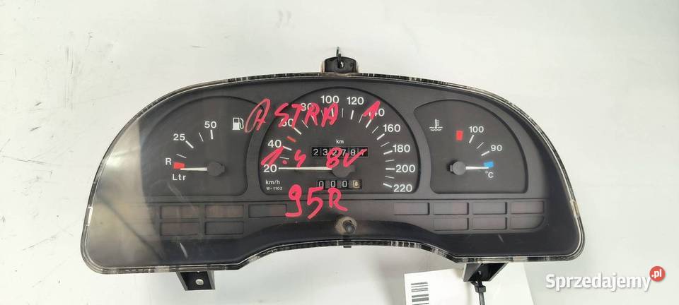 LICZNIK ZEGAR OPEL ASTRA 81117814 osobowe Lipno