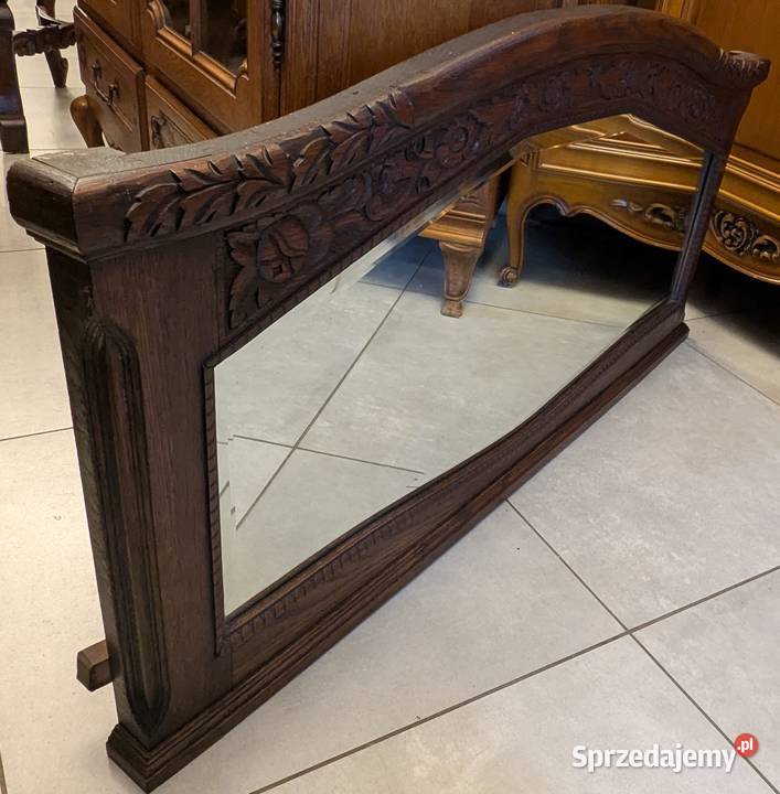 Piękne dębowe lustro secesyjnesklep Dąbrowa Meble Dąbrowa Górnicza