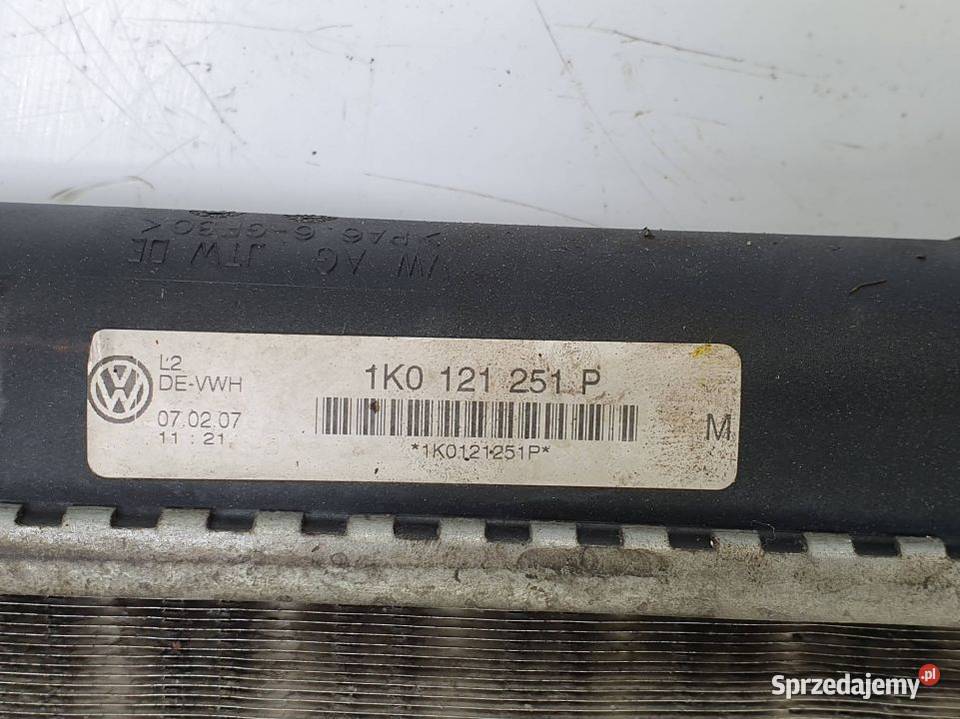 CHŁODNICA WODY VOLKSWAGEN CADDY III 1K0121251P