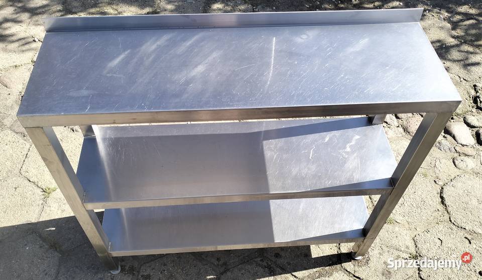 Stół gastrnomiczny z 2ma półkami 100x30x90 Słupia Kapitulna sprzedam