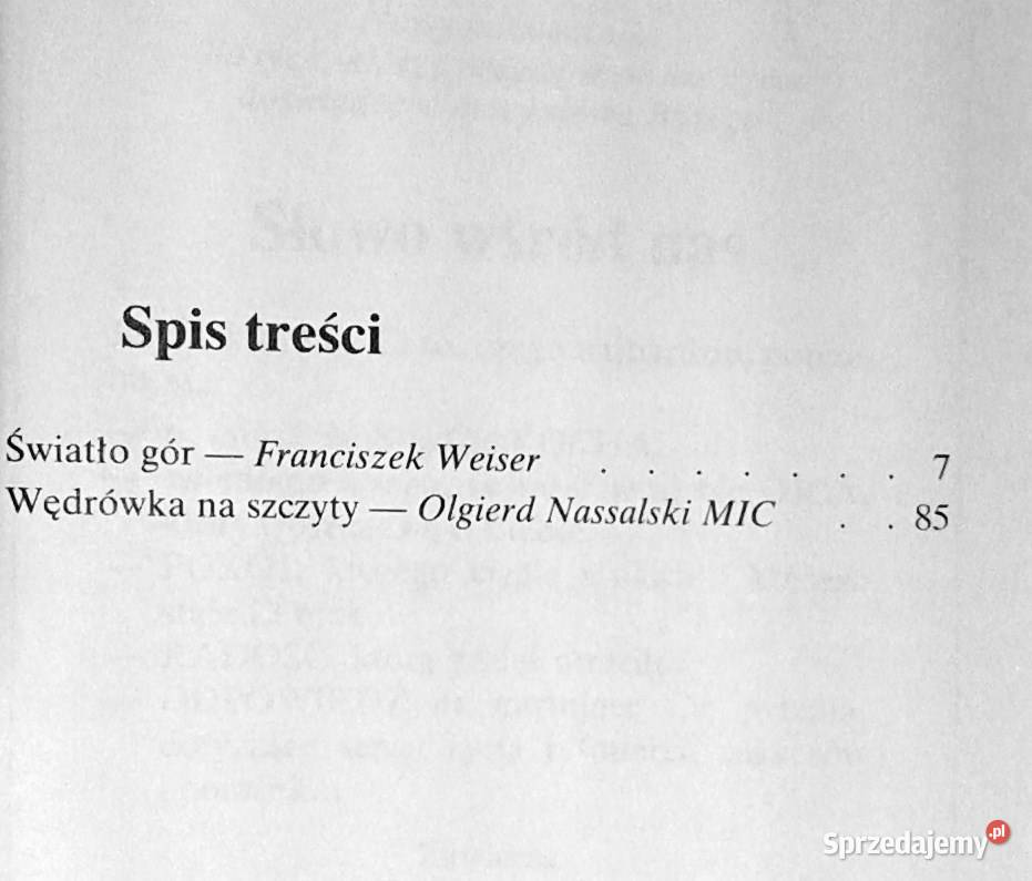 Światło gór nie zgasło Franciszek Weiser Olgierd Chełm