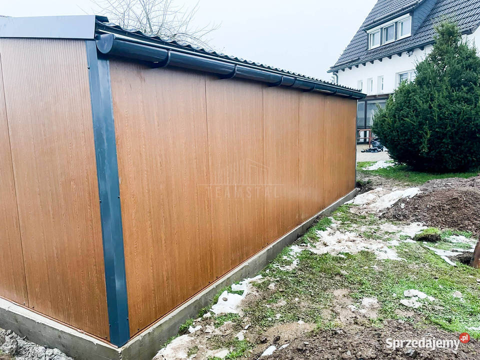 Garaż Ocieplany Płyta Warstwowa 9x6 2x Brama sprzedam