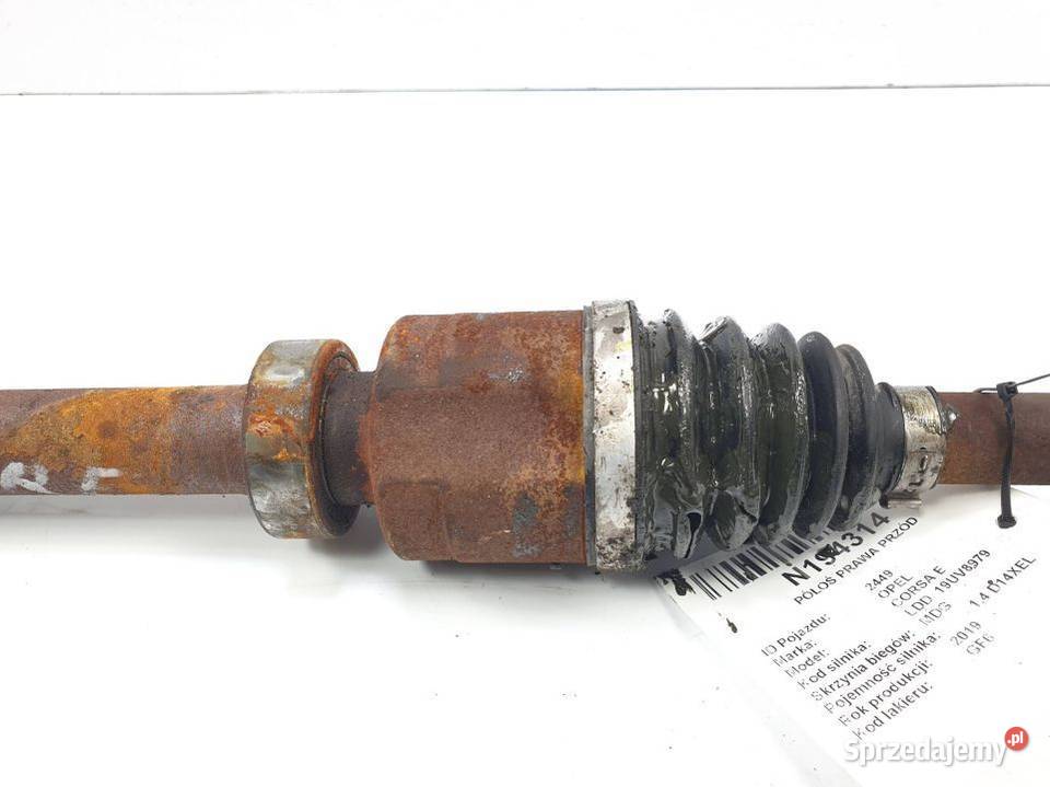 PÓŁOŚ PRAWA PRZÓD OPEL CORSA E 391005516R osobowe sprzedam