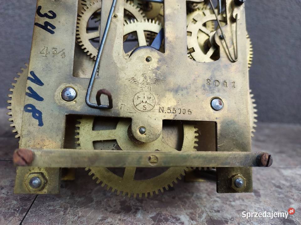 M099 Mechanizm starego zegara ściennego FMS Tczew