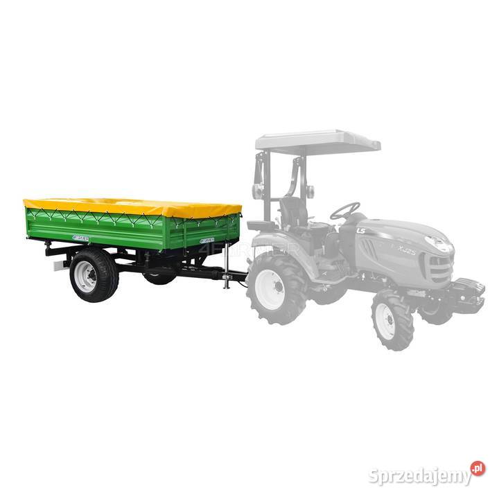 Przyczepa rolnicza jednoosiowa 2T z kiprem nieuszkodzony podkarpackie Tajęcina