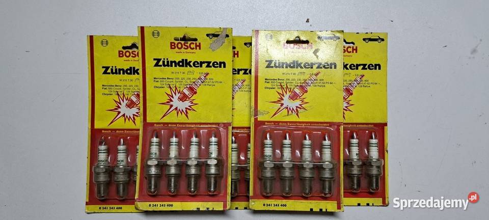 Świece 4 Bosch W215 T30 Mercedes W114 W115 W108 osobowe pomorskie Luzino sprzedam