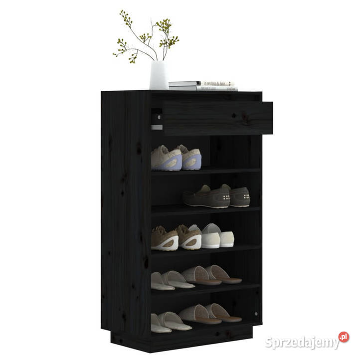 Szafka na buty czarna 60x34x105 lite drewno Warszawa sprzedam