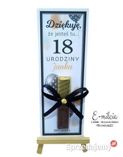 KOMPLETNE Merci podziękowanie gości z okazji 18