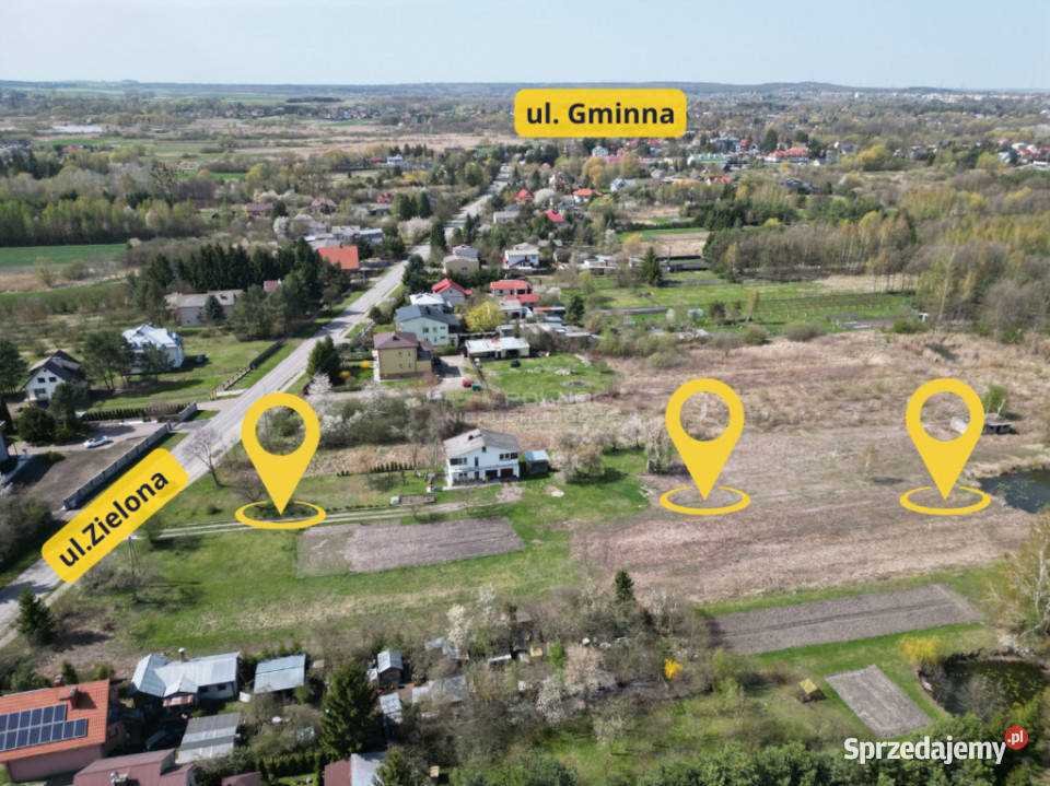 Działki budowlane Zielonej w Pokrówce Sprzedaż lubelskie