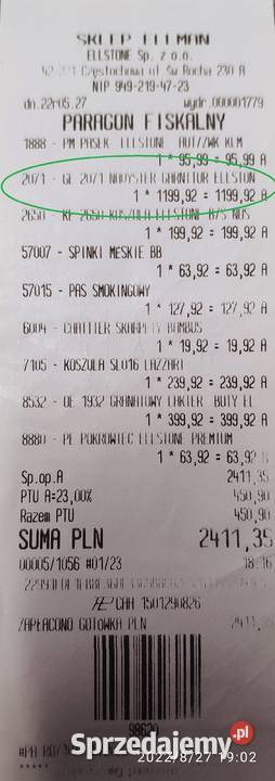 Smoking garnitur żakard granatowy ELLSTONE Rozmiar 54 Częstochowa