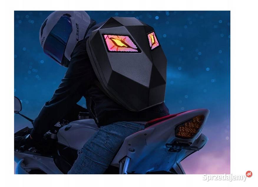 PLECAK MOTOCYKLOWY LED ANIMACJE TWARDY GARB Sosnowiec sprzedam