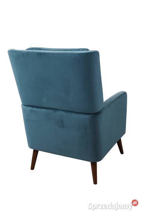 Nowy relaksacyjny fotel welurowy do salonu Wodzierady