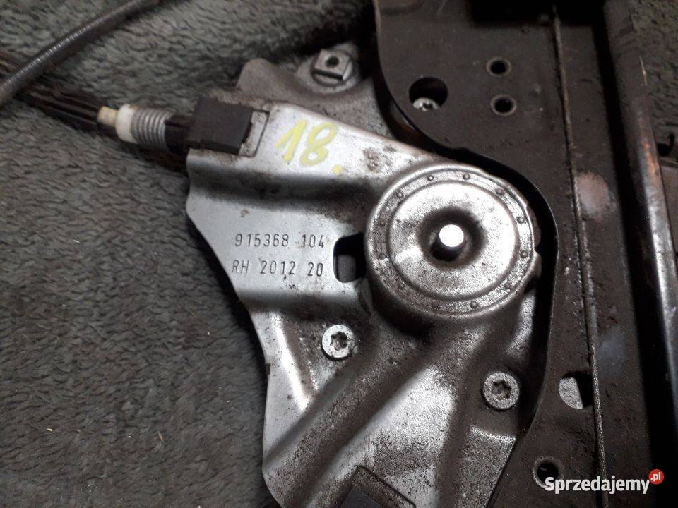 Mechanizm prowadnica szyby Opel Astra J Prawy Włoszczowa