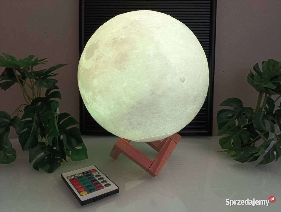 Lampka księżycowa XXL 3D relaxdays Lampy stołowe i nocne Trzcianka