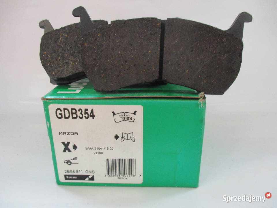 Klocki hamulcowe TRW GDB354 MAZDA 626 II 16 20 Łódź
