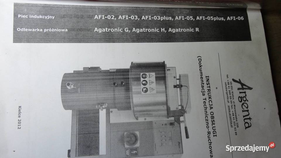 indukcyjny piec odlewniczy Argenta AFI 05 12kw Izbicko