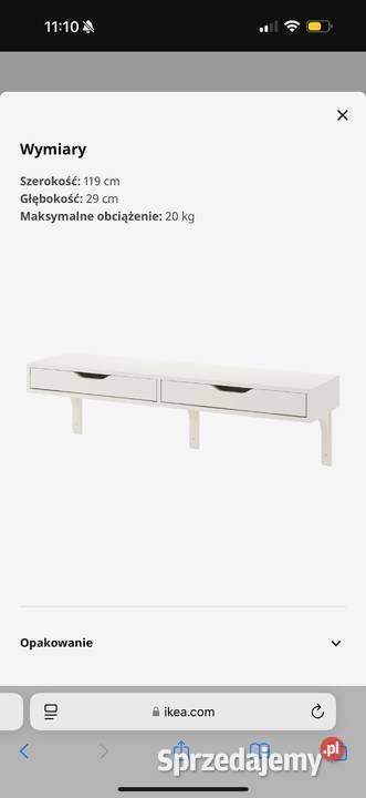 Półka ścienna IKEA Ekby Alex wsporniki 29cm Półki Katowice