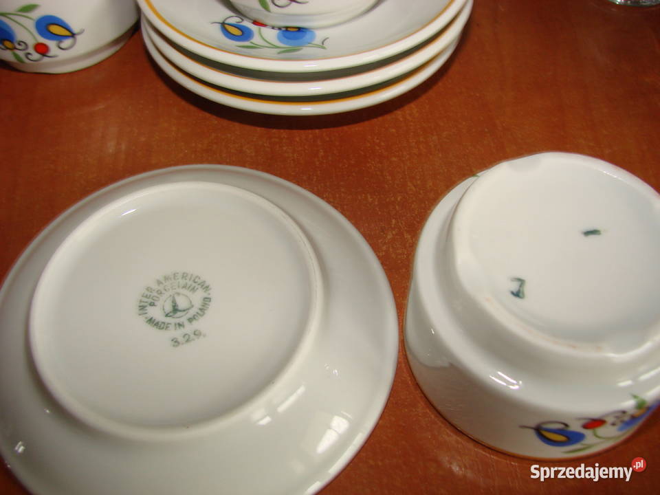 Lubiana wzór kaszubski filiżanka do espresso Porcelana i szkło pomorskie Pruszcz Gdański sprzedam