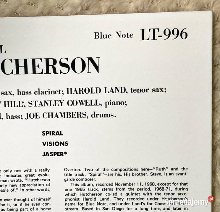 Bobby Hutcherson Spiral