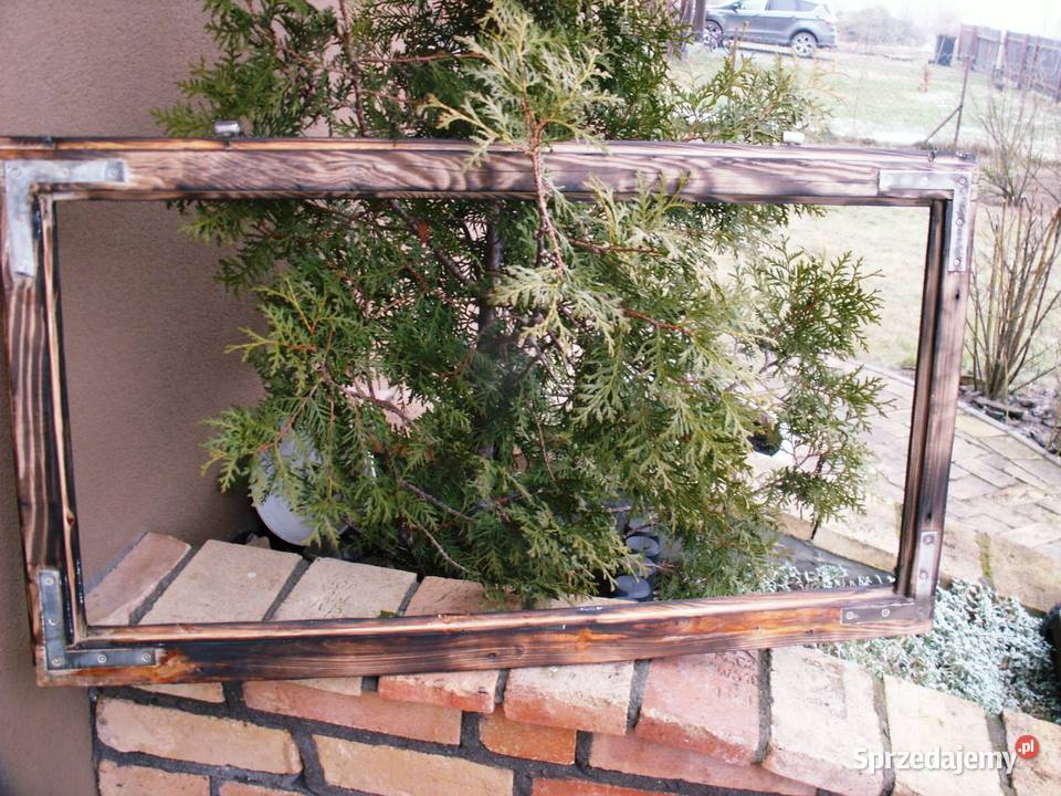 Okno rama loft na lustro aranżację zdjęcie 51x94 warmińsko-mazurskie Ełk sprzedam