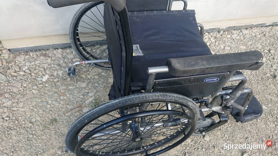 Wózek Inwalidzki Składany DużyWyjątkowo Mocny Sprzęt rehabilitacyjny i ortopedyczny sprzedam