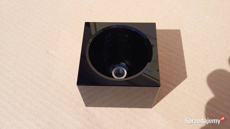 Klosz do lampy CZARNA KOSTKA szkło gwint M10x1 Warszawa