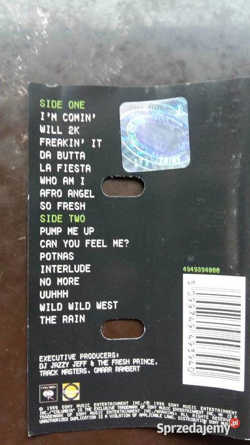 Kaseta magnetofonowa Will Smith Willenium Wyd Siemiatycze sprzedam