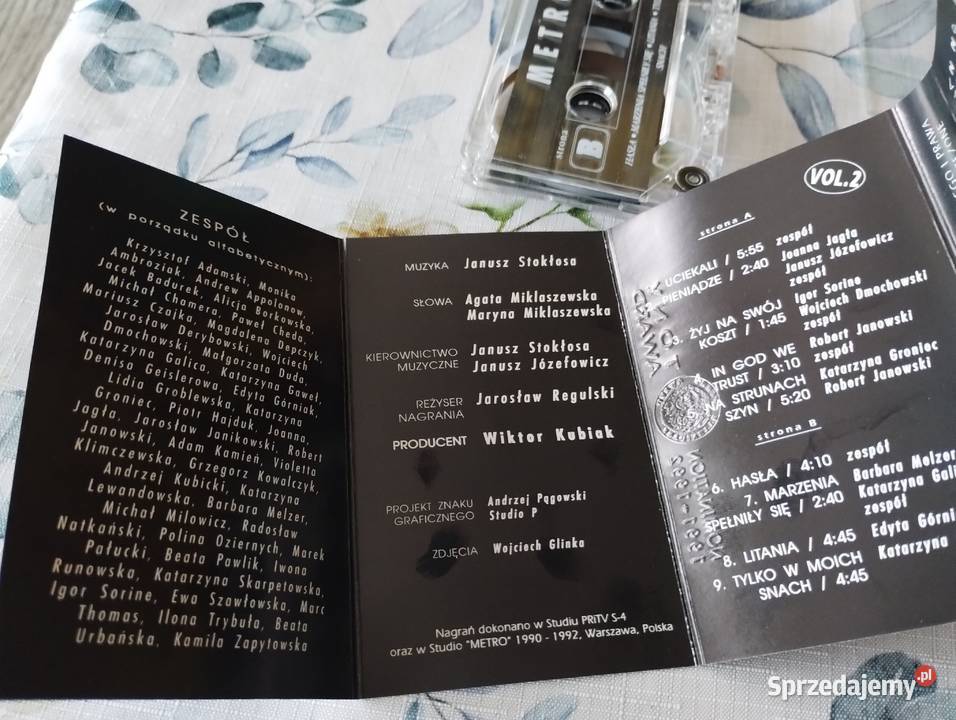 PRL kaseta magnetofonowa Metro cz2 Muzyka Łódź