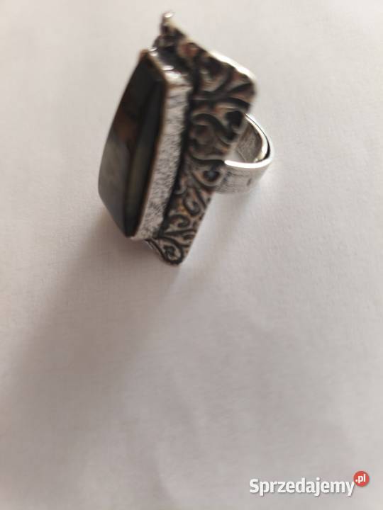 Pierścionek z Bursztynu srebro Zegarki i Biżuteria Białystok