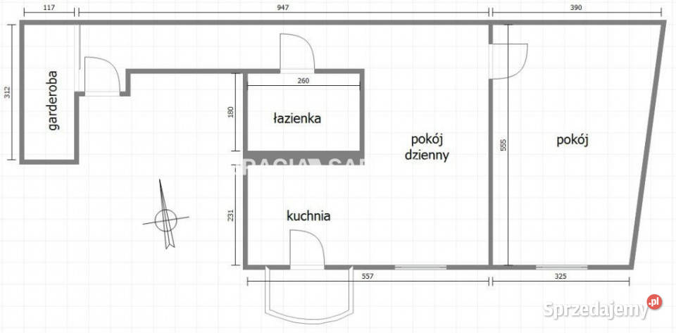 Mieszkanie Kraków 5816m2 2 pokojowe 15973zł/m2 sprzedam
