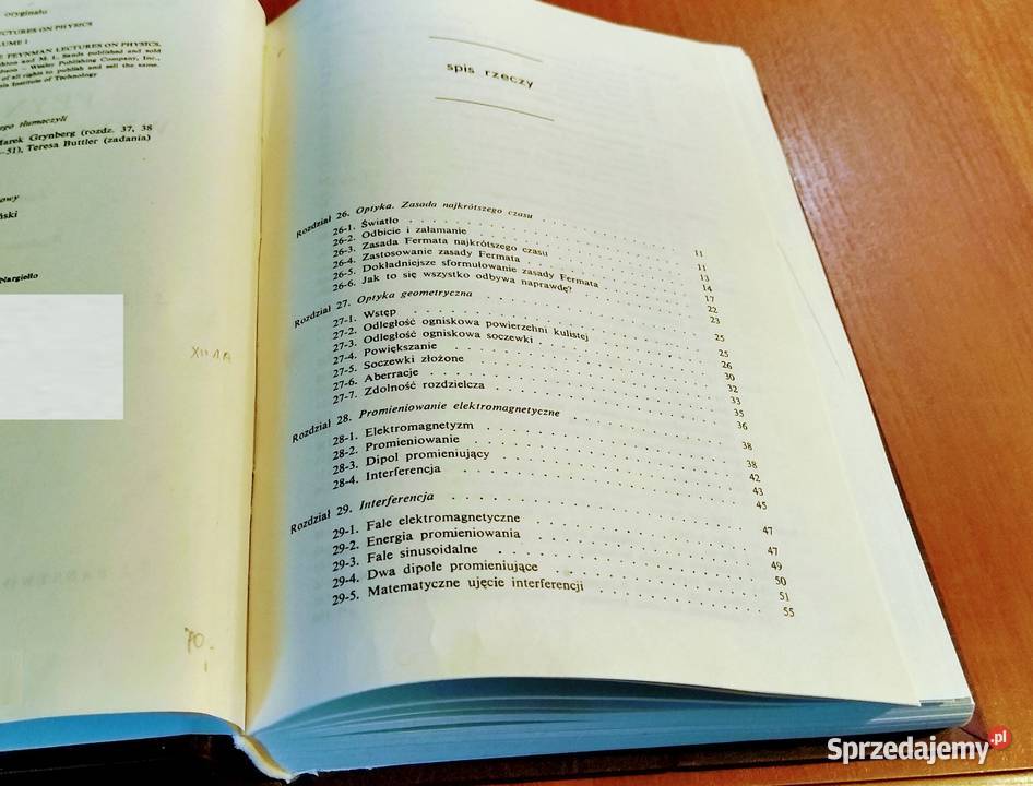 Feynmana wykłady z fizyki T 1 cz 2 Optyka Gdańsk