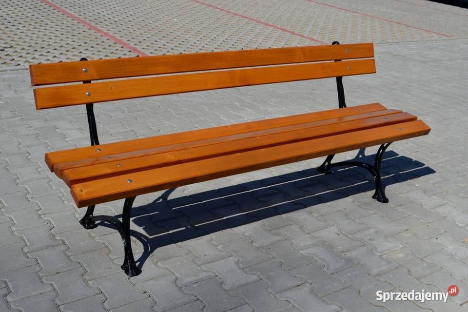 ławka parkowa gruba deska 180 ławka ogrodowa Zalesie