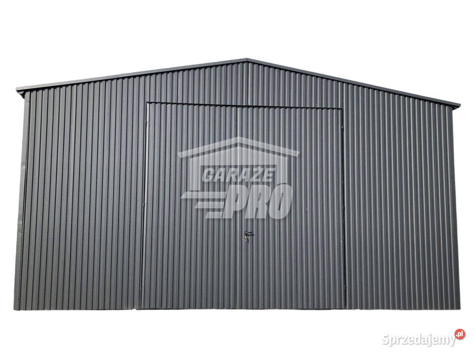 Hala Garaz blaszany 6x7 Brama dwuskrzydłowa Zgorzelec