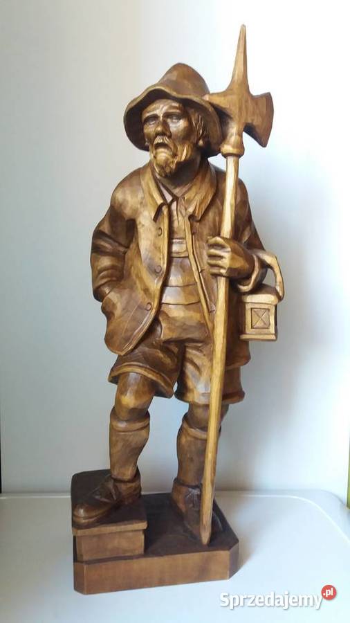 Rzeźba z drewna Halabardnik Strażnik Domu Lubień sprzedam