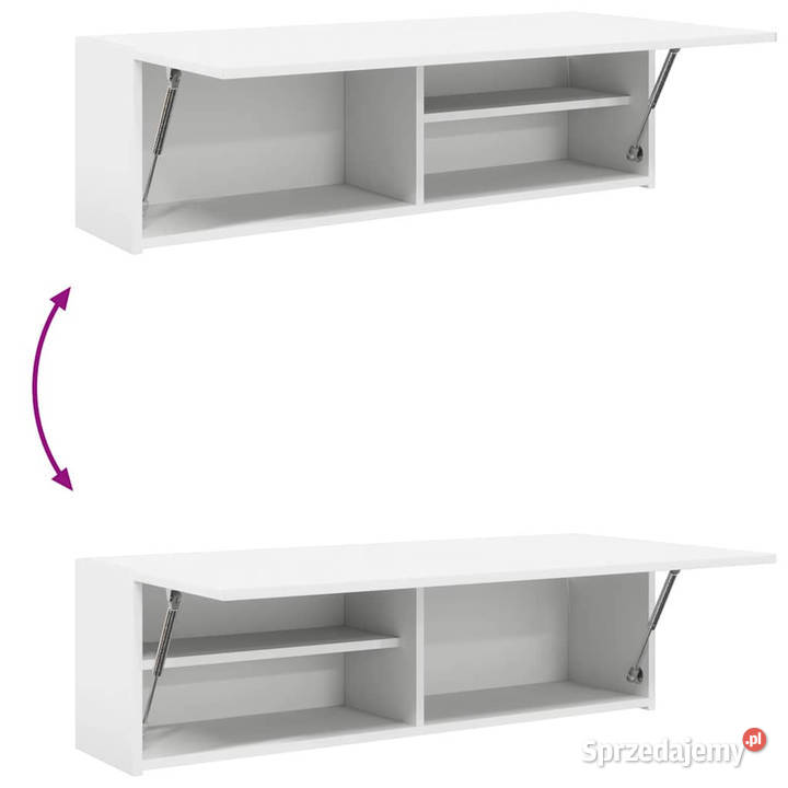 Wisząca szafka łazienkowa biała 100x25x30 Warszawa