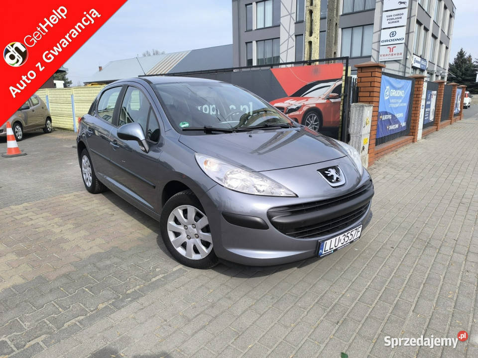 Peugeot 207 14i 16V 95 Klimatyzacja elektrochrom. lusterko wst. Łuków sprzedam