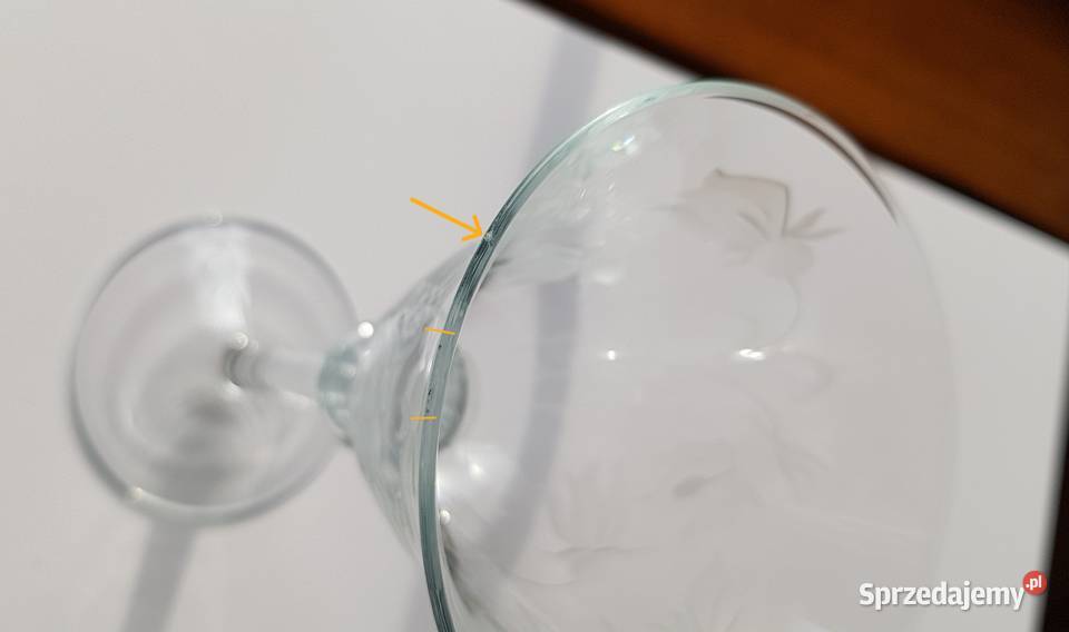 Szklane szlifowane kieliszki ok 200 ml Dąbrowa Górnicza sprzedam