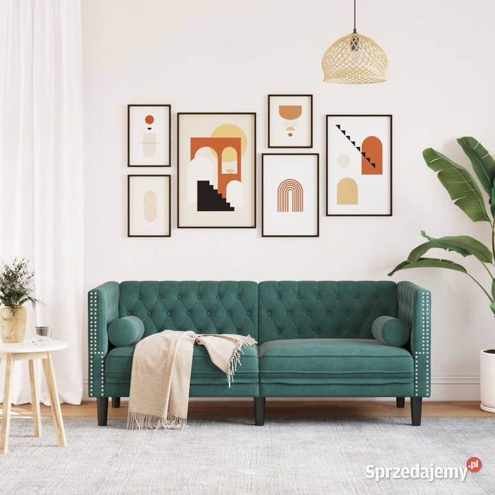 Sofa Chesterfield z wałkami dwuosobowa Warszawa