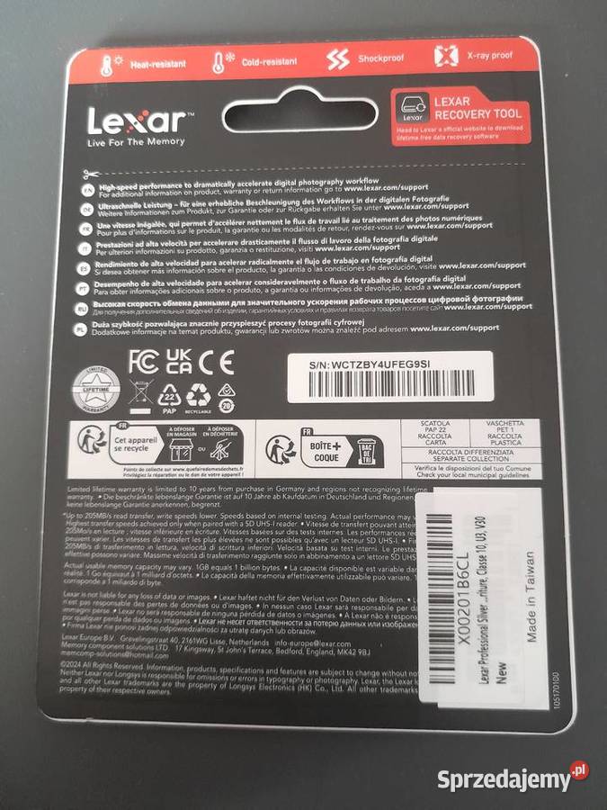 Karta SD Lexar Professional Silver 128GB małopolskie Wieliczka