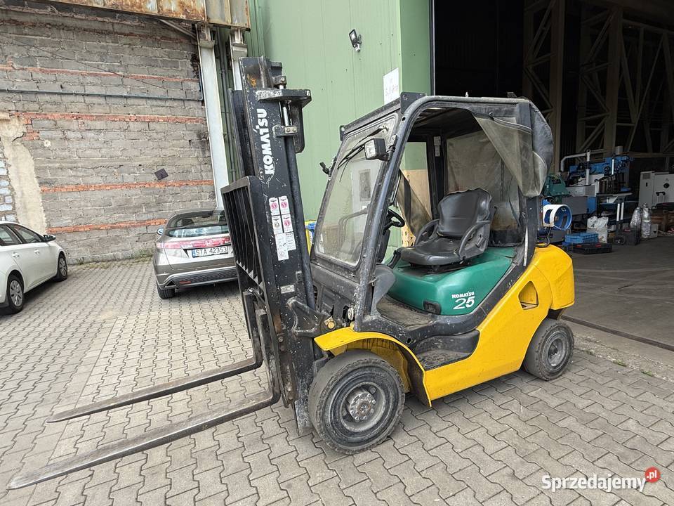 Wózek widłowy KOMATSU FG 25 przesuw boczny śląskie Tarnowskie Góry