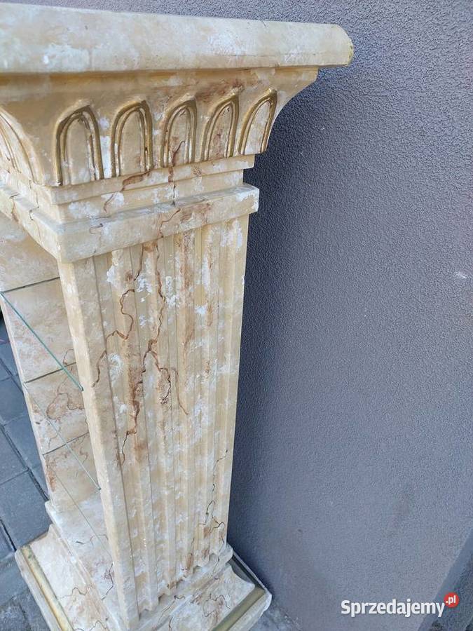 Kolumna gipsowa imitacja marmuru kwietnik pomorskie Tczew