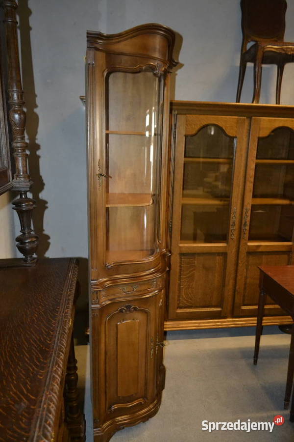 witryna narożna orzech