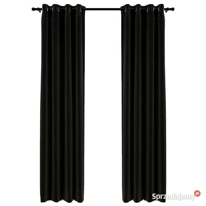 vidaXL Zasłony stylizowane na lniane 2 mazowieckie Warszawa