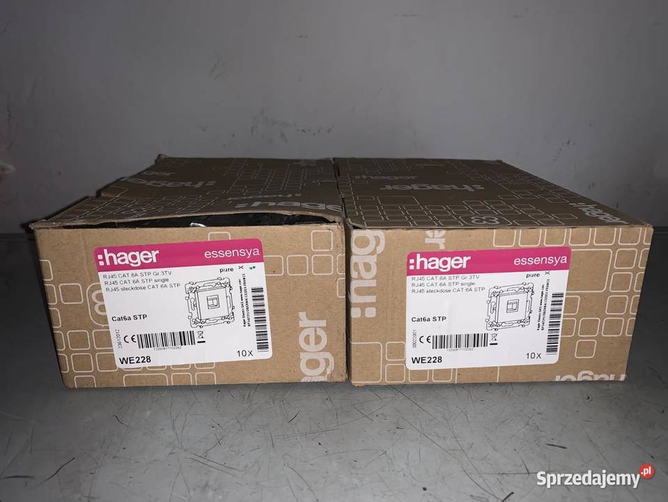 Hager WE228 RJ45 CAT6A STP simple x10 mazowieckie Warszawa