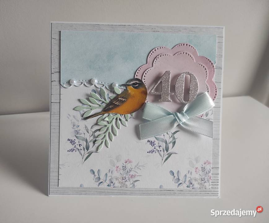 Kartka ręcznie robiona na urodziny urodzinowa Łódź