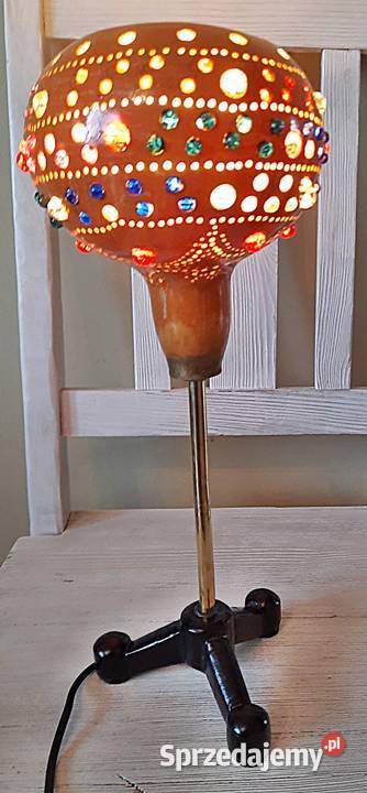 Lampa na stolik z kloszem z tykwy Ostrów Wielkopolski sprzedam