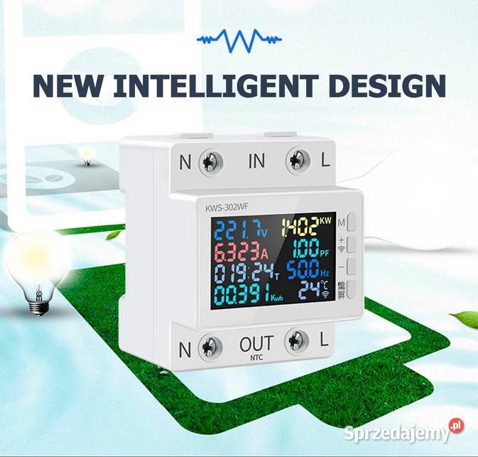 Wielofunkcyjny licznik energii WiFi Tuya Trześniów